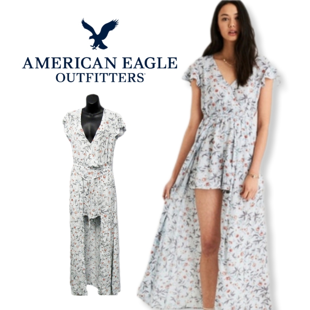 American Eagle Outfitters Floral Romper Dress